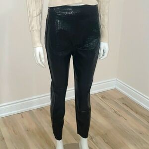 Zara faux croc ankle pants